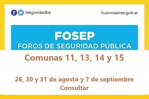 FOSEP COMUNAS 11 13 14 15